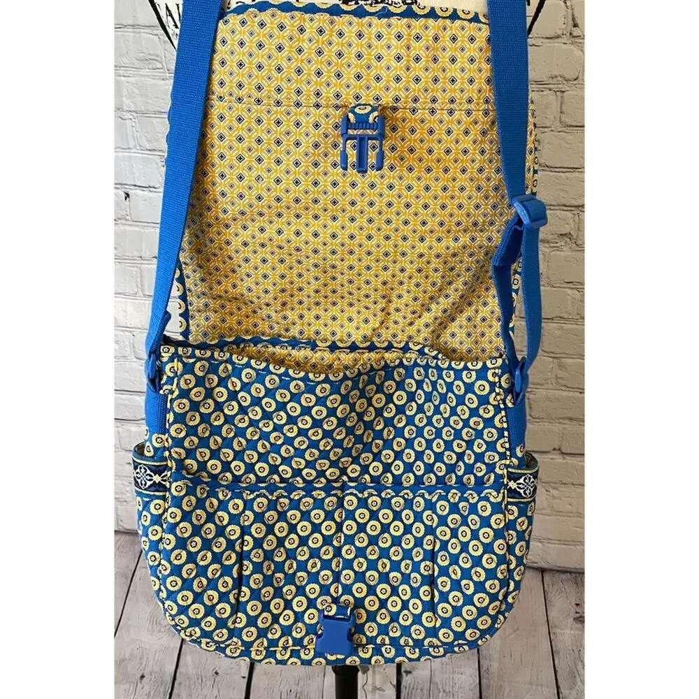 Vera Bradley Women’s Riviera Blue Large Messenger Bag